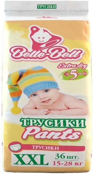 Трусики Belle-Bell Pants XXL 36шт 15-28кг до 5 часов, 1.60кг