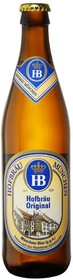 Пиво Hofbrau Original (Хофброй Оригинальное) светлое фильтрованное 5.1% (стекло) 0.5 л