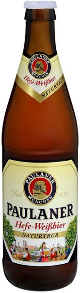 Пиво Paulaner Weissbier светлое нефильтрованное 5,5%, 500 мл