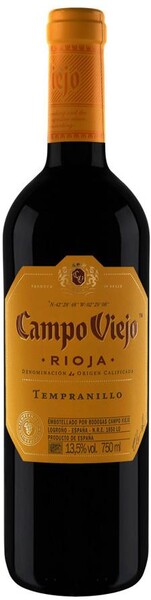 Вино Campo Viejo Rioja Tempranillo красное сухое 13.5% 0.75л