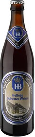 Пиво Hofbrau Schwarze Weisse (Хофброй Шварц Вайс) темное нефильтрованное 5.1% (стекло) 0.5 л