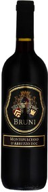 Вино Bruni Montepulciano D'Abruzzo (Бруни Монтепульчано д'Абруццо) красное сухое 12.5% 0.75 л