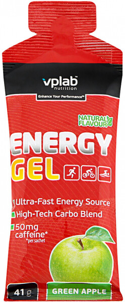 Энергетик VPLab Energy Gel кофеин зеленое яблоко 41 г