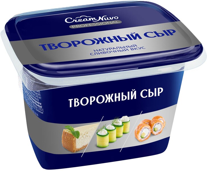 Сыр творожный 65% Cream Nuvo Professional, 380 гр., пластиковая упаковка