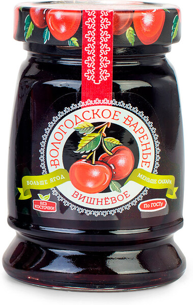 Варенье Вологодское вишневое 370г Россия