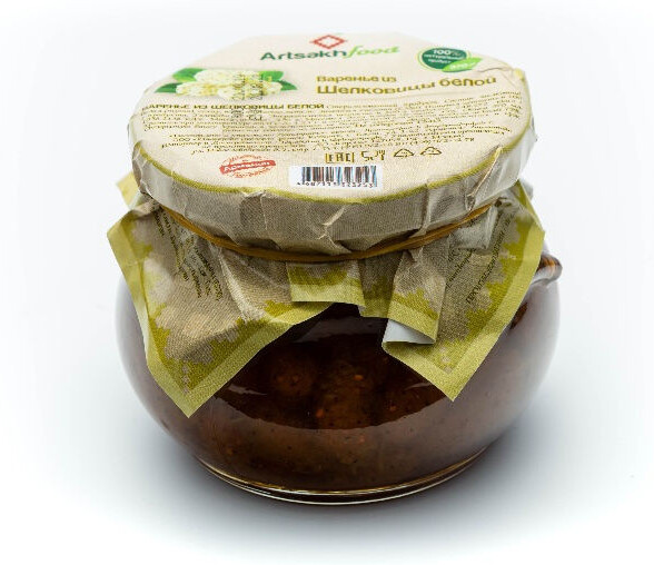 Натуральное вкусное и полезное варенье из белой шелковицы с сахаром к чаю или кофе, 430г