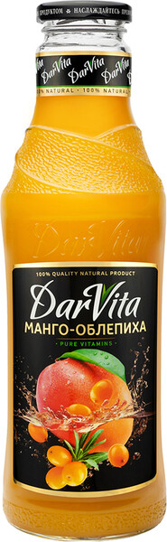 Нектар DarVita манго-облепиховый 0.75л стеклянная бутылка Россия
