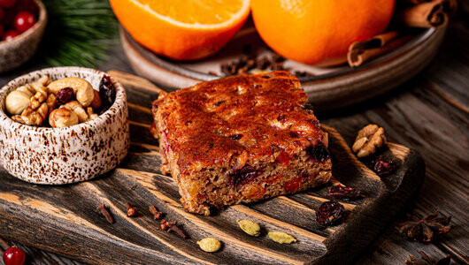 Коврижка яблочная постная