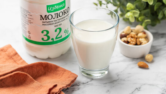 Молоко 3,2% в бутылке 900мл