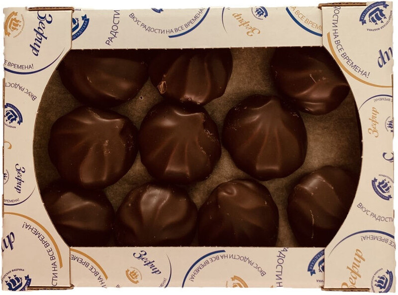 Зефир глазированный КФ КРОНШТАДТСКАЯ со вкусом малины, 500г