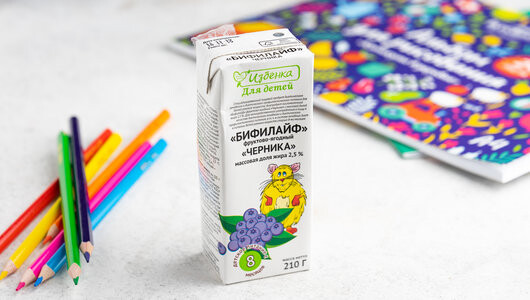 Бифилайф детский ВкусВилл Черника 2.5% 210г