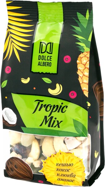 Смесь фруктово-ореховая DOLCE ALBERO Tropic mix, 130г Россия, 130 г