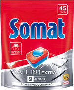 Таблетки для посудомоечной машины SOMAT All in 1 Extra, 45шт Германия, 45 шт