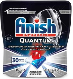 Капсулы для посудомоечной машины FINISH Quantum Ultimate, 30шт Польша, 30 шт