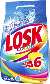 Losk Стиральный порошок автомат Color Active Zyme, 2,7 кг