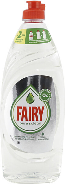 Средство Fairy Pure & Clean для мытья посуды 900 мл