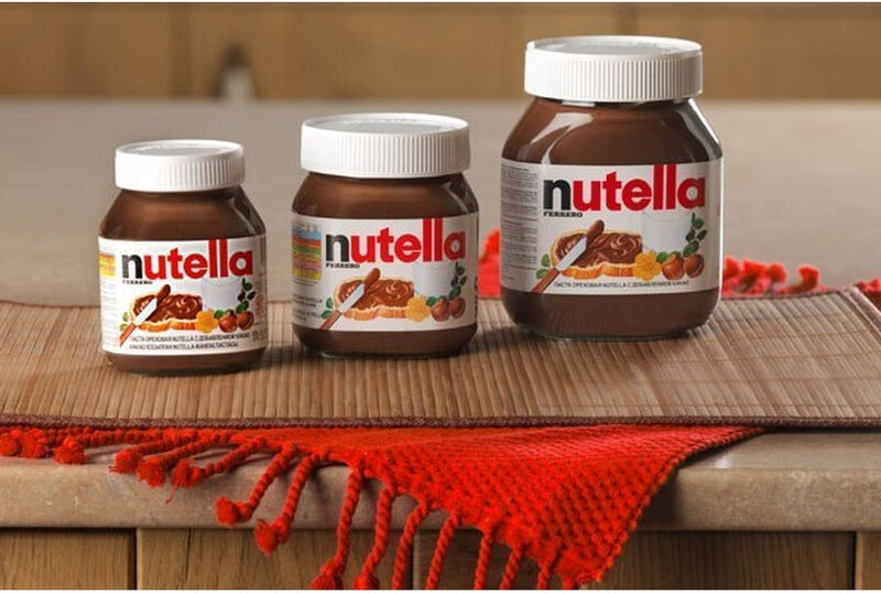Набор Nutella из трех упаковок 180 г, 350 г и 630 г