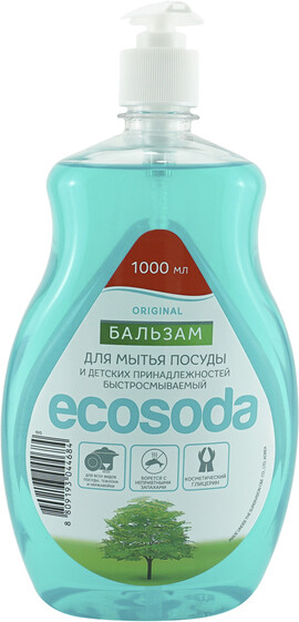 Бальзам Mama Ultimate EcoSoda для мытья посуды и детских принадлежностей 1 л