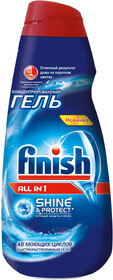 Гель для мытья посуды в посудомоечной машине FINISH All in 1 Shine&Protect, 1л Польша, 1 л