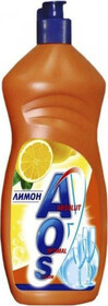 AOS Жидкость для мытья посуды Лимон, 900мл