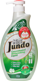 Средство для мытья посуды Jundo с ароматом зеленого чая и мяты гель 1 л
