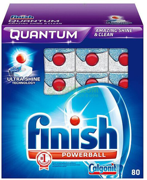 Таблетки Finish Quantum Max для мытья посуды в ПММ 80 шт
