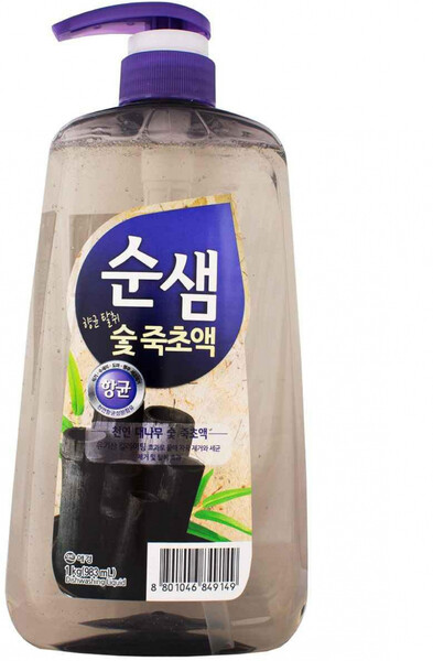 Средство для мытья посуды Kerasys Бамбуковый уголь 1 л Южная Корея