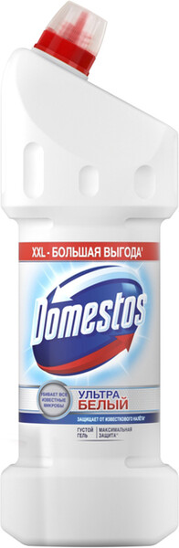 Средство чистящее для унитаза Domestos Ультра белый гель 1.5 л