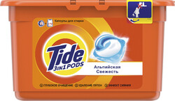 Капсулы для стирки Tide 3in1 Pods Альпийская свежесть 12шт