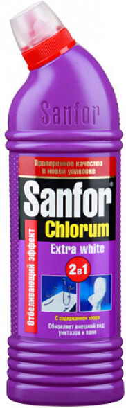 Средство SANFOR CHLORUM для чистки и дезинфекции , 0.75л