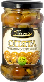Грибы Барко маринованные стерилизнные , 314 гр, стекло