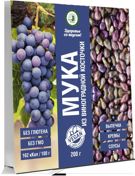 Мука Виноградной косточки без глютена, 200 г