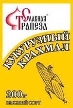 Крахмал кукурузный, Славная Трапеза, 200 гр., пластиковый пакет