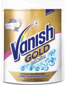 Пятновыводитель и отбеливатель Vanish Gold Oxi Action Кристальная Белизна 250г