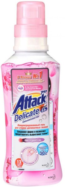 Гель для стирки Attack Delicate Emerl Цветущий сад 500мл