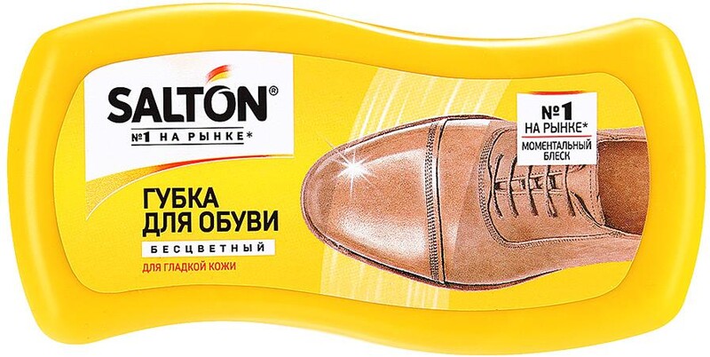 Губка для обуви SALTON Волна д/гладкой кожи с норковым маслом 84332 Россия, 1 шт