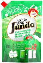 Средство для мытья посуды и детских принадлежностей Jundo с ароматом зеленого чая и мяты с гиалуроновой кислотой 800 мл