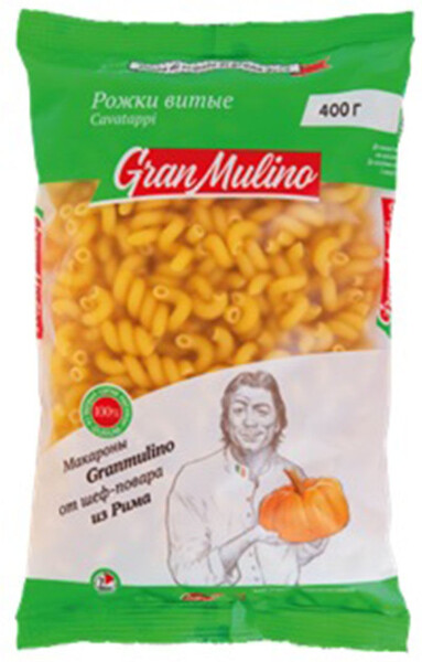 Макаронные изделия Granmulino рожки витые 400 г