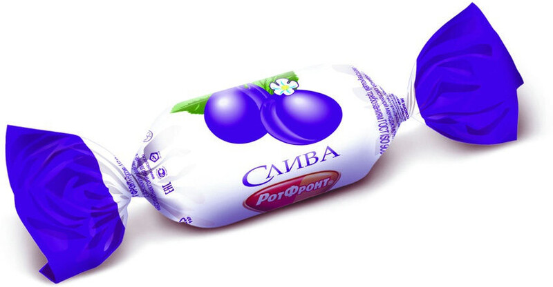 Карамель Слива, Рот Фронт, 1000 гр.