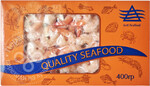 Креветки Quality Seafood Vannamei очищенные варено-мороженные 41/50 400г