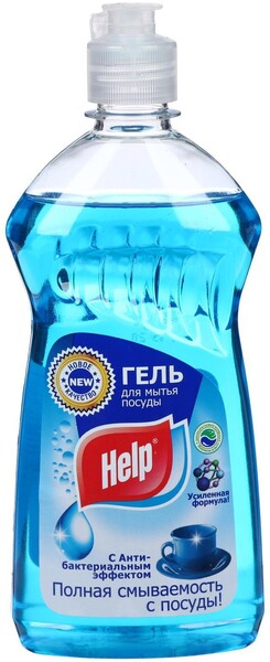 Help /  Минута Средство для мытья посуды Антибактериальный 0,5 л