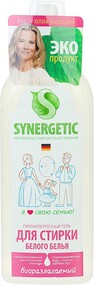 Гель для стирки Synergetic белого белья, 0.75л