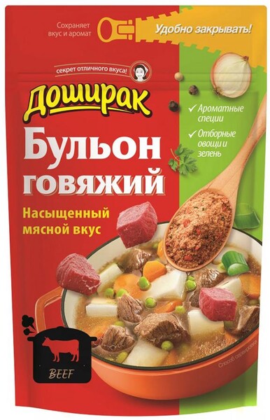 Бульон Доширак со вкусом говядины, 90 г