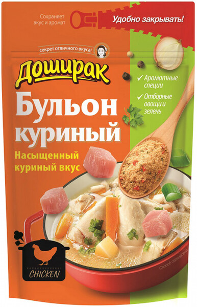 Бульон Доширак со вкусом курицы, 90 г