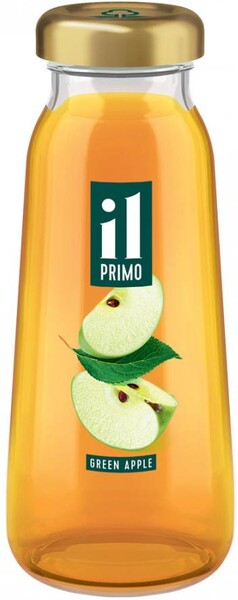 Сок IL PRIMO Яблочный из зеленых яблок осветленный восстановленный, 0.2л Россия, 0.2 L