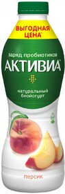 Био йогурт питьевой АктиБио с персиком 2.1% 870мл