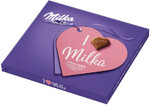 Милка Коробка Шоколадных конфет I Love с клубничным кремом 110 гр. (Швейцария)