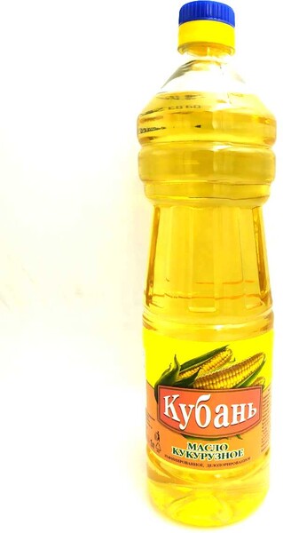 Кукурузное масло рафинированное дезодорированное Кубань 1л