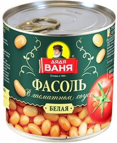 Фасоль белая Дядя Ваня в томатном соусе, 400 г