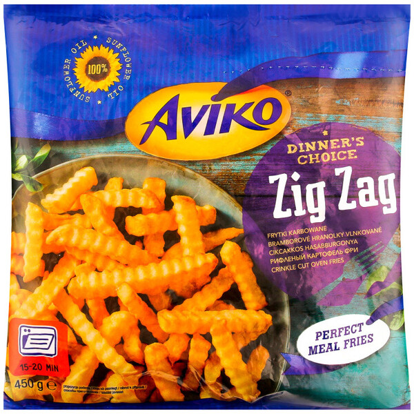 Картофель фри Aviko Zig Zag рифленый 450 г